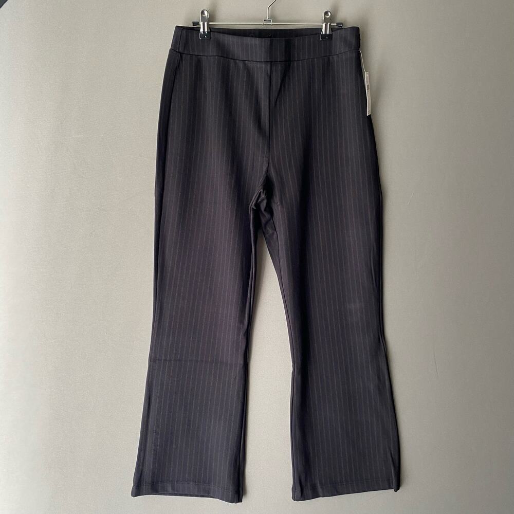 Anthropologie Sanctuary sz L black pin stripped dress pants